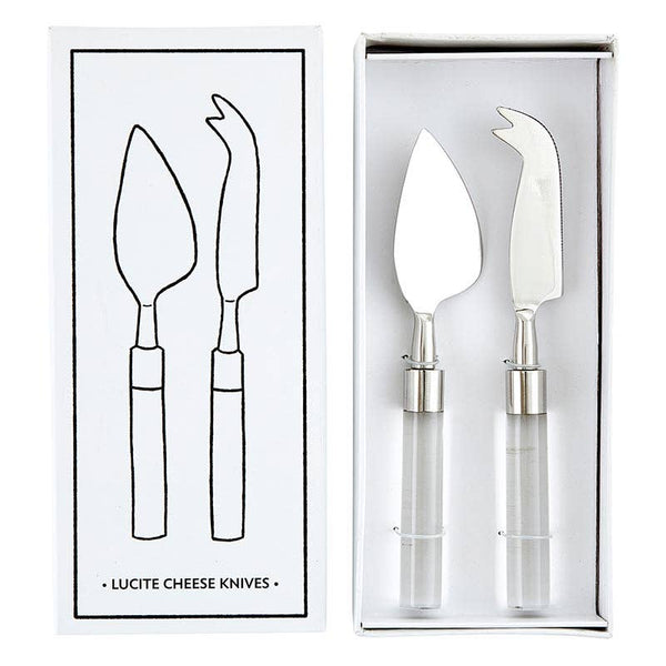 Lucite Cheese Knives - Set of 2